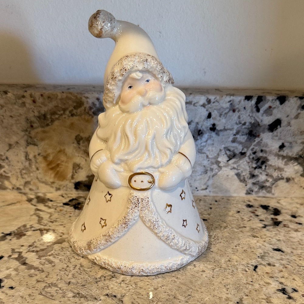 Lenox White and Gold Santa Figurine